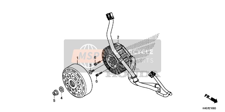 Honda NSS125AD 2015 A . C . G . Anlasser für ein 2015 Honda NSS125AD